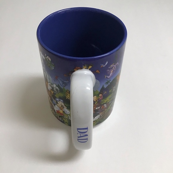 Disney Parks DAD Big Coffee Mug Castle Wrap Graphic Classic Characters Vintage - Picture 9 of 11